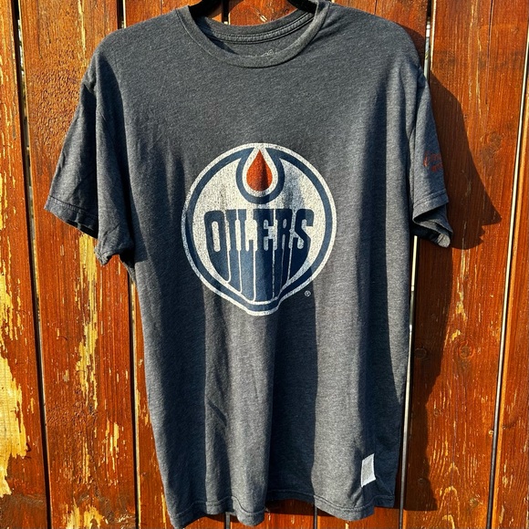 Edmonton Oilers Retro Brand Graphic T Shirt - Picture 2 of 6